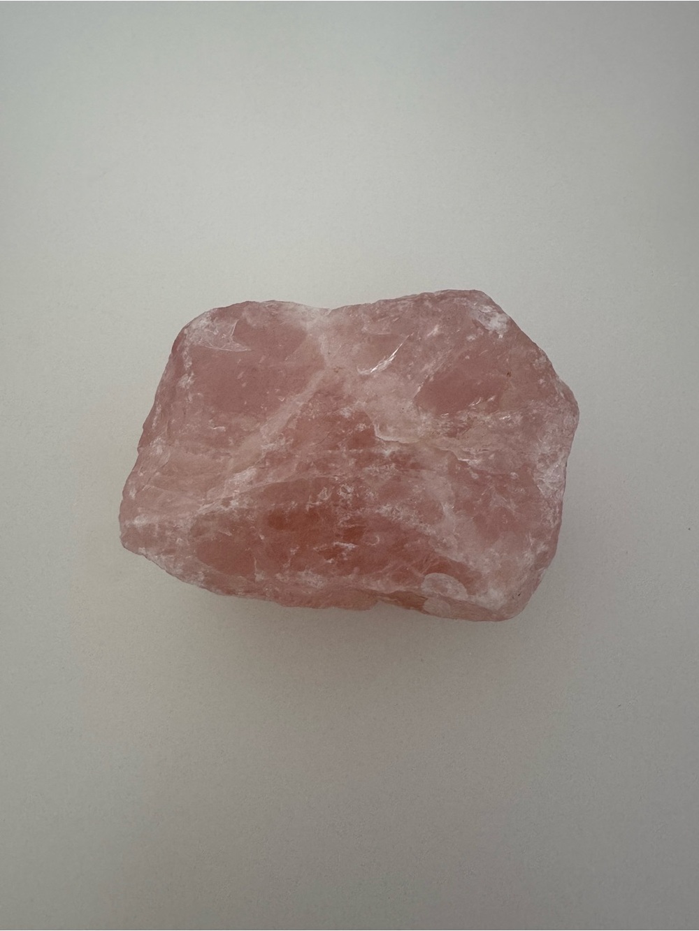 Rose Quartz Rough Crystal - Picture 2 of 2